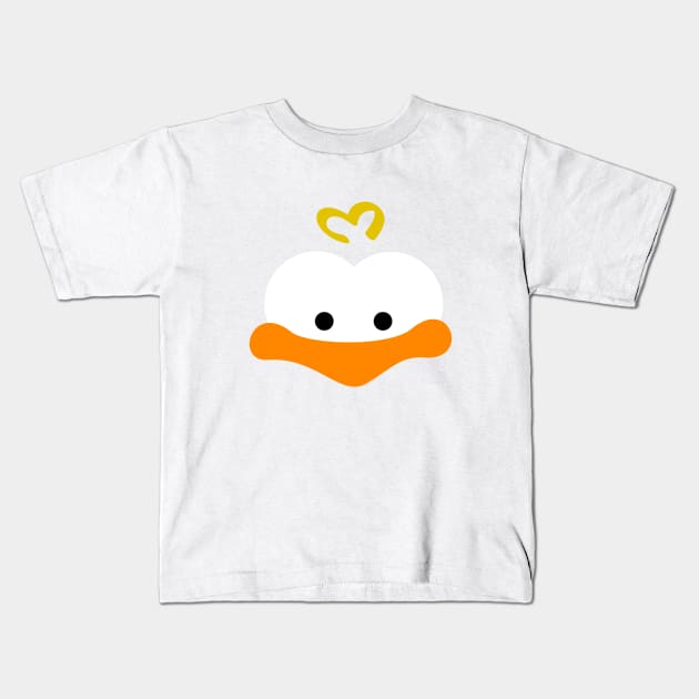 Duckie Face Kids T-Shirt by soniapascual